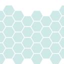 light blue hexagon pattern