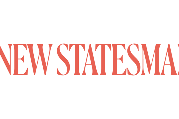 New Statesman written in red capital letters on a white background